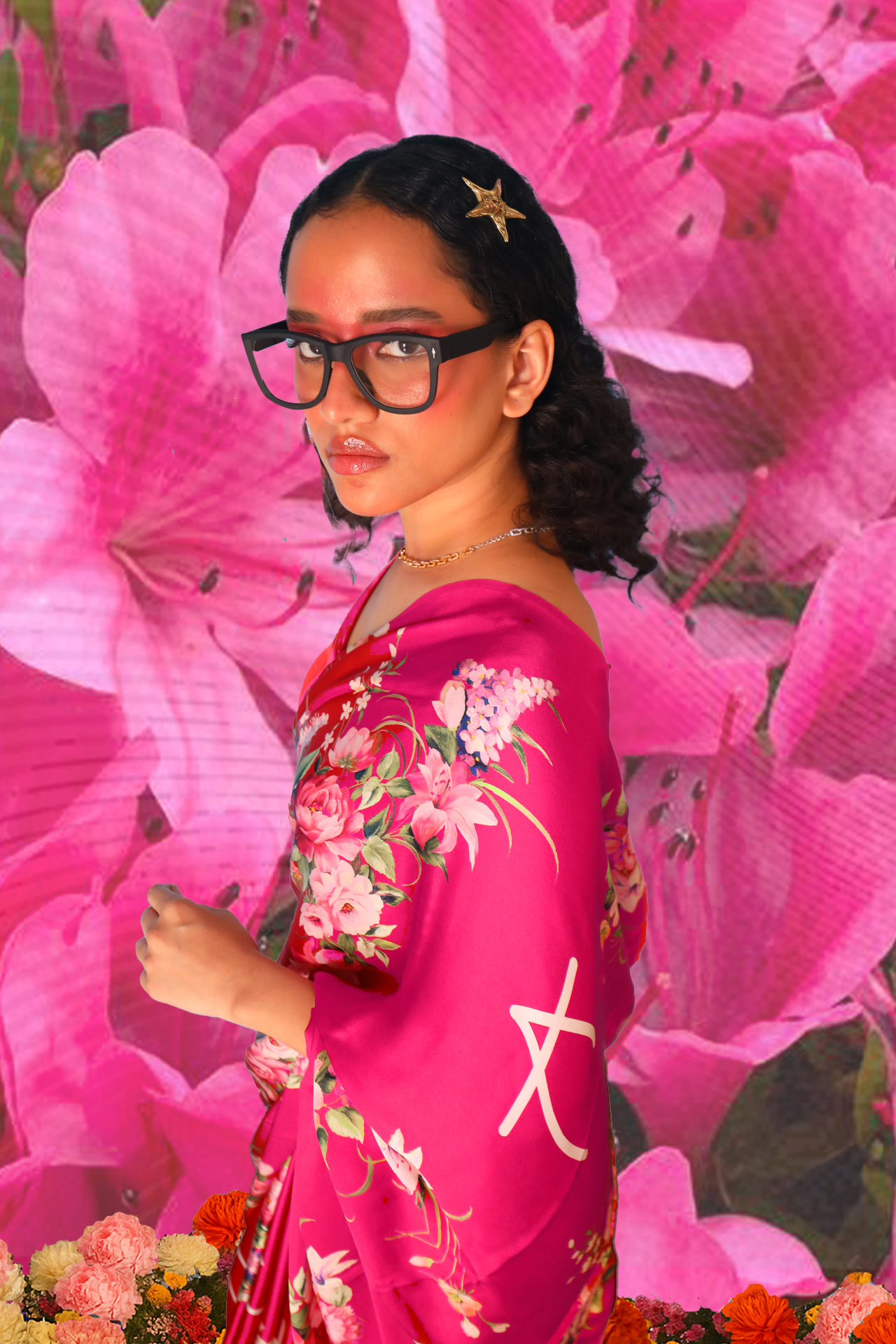 KSARGOTH Saree - pink