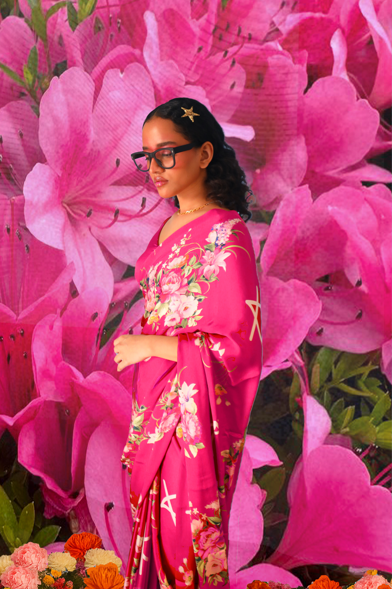 KSARGOTH Saree - pink