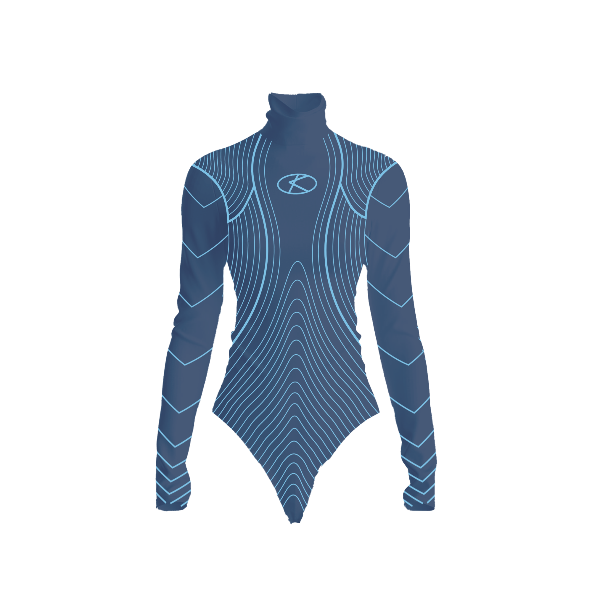 blu on blu bodysuit