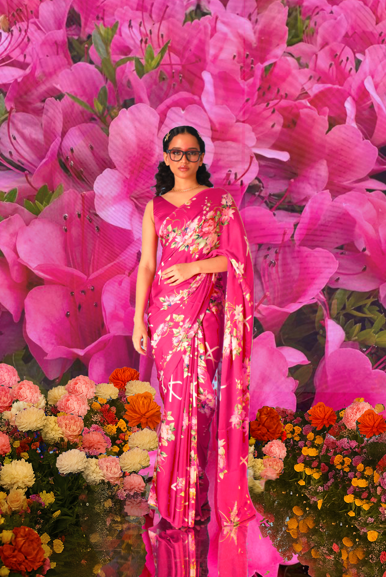 KSARGOTH Saree - pink
